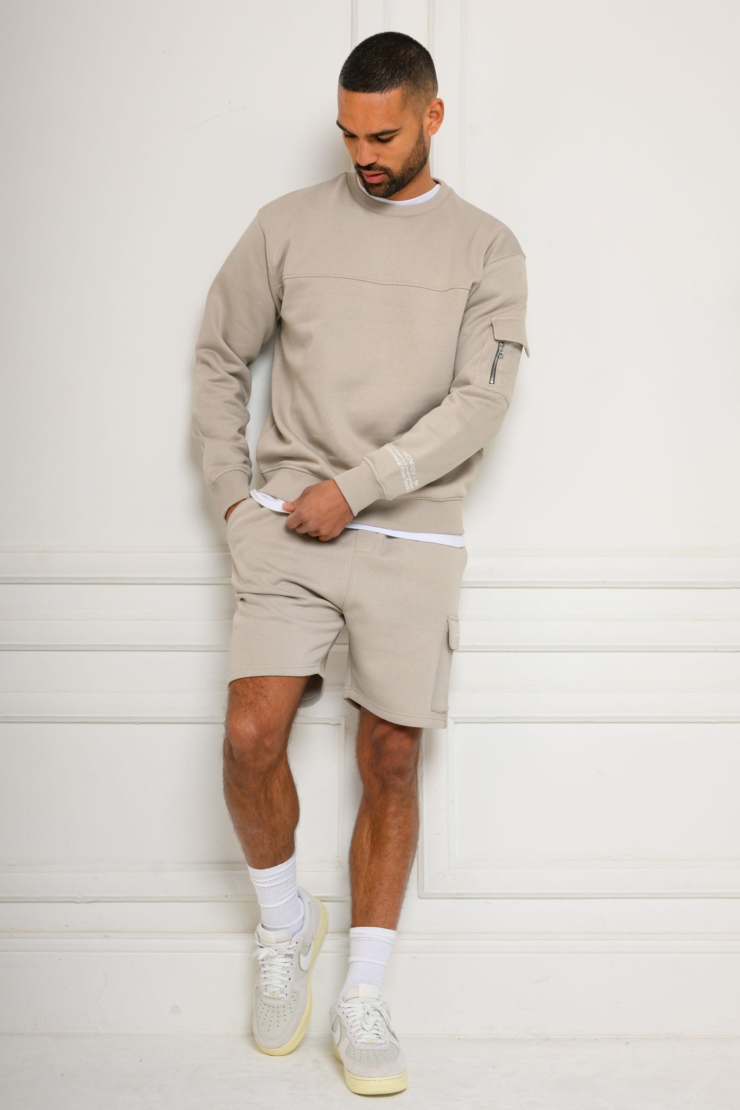 COLE FLEECE SHORT - ICE GREY