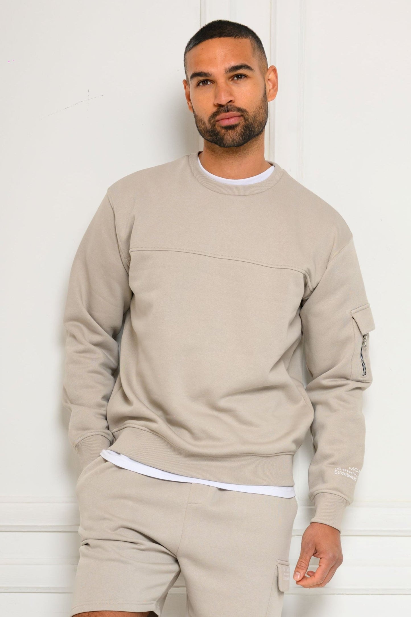 COLE FLEECE SHORT - ICE GREY