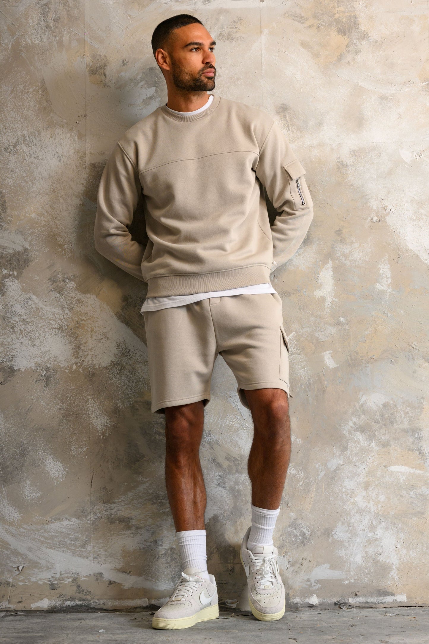 COLE FLEECE SHORT - ICE GREY