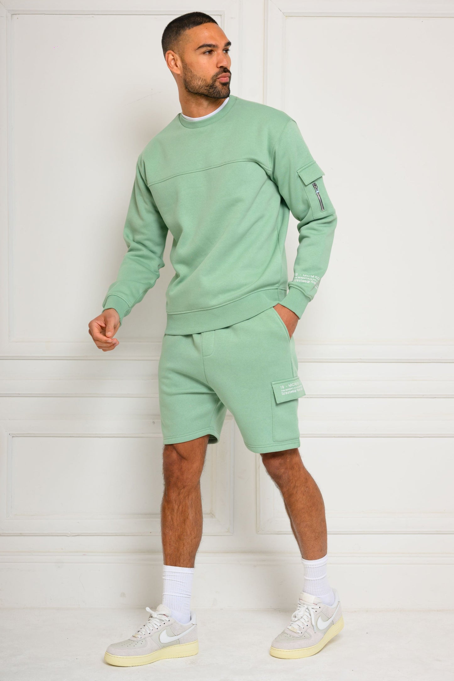 COLE FLEECE SHORT - SAGE