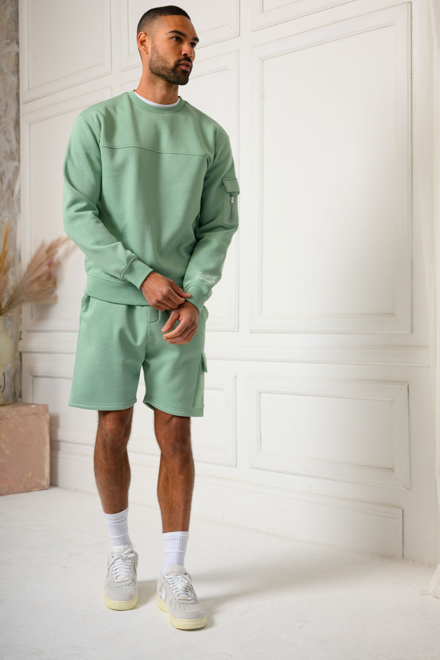 COLE FLEECE SHORT - SAGE