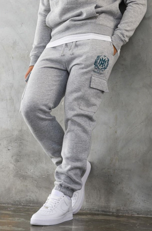 CREST JOGGERS - GREY MARL