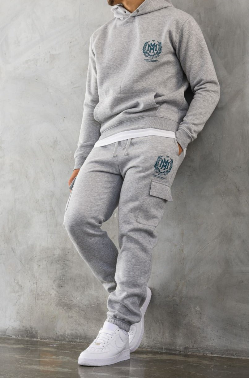 CREST JOGGERS - GREY MARL