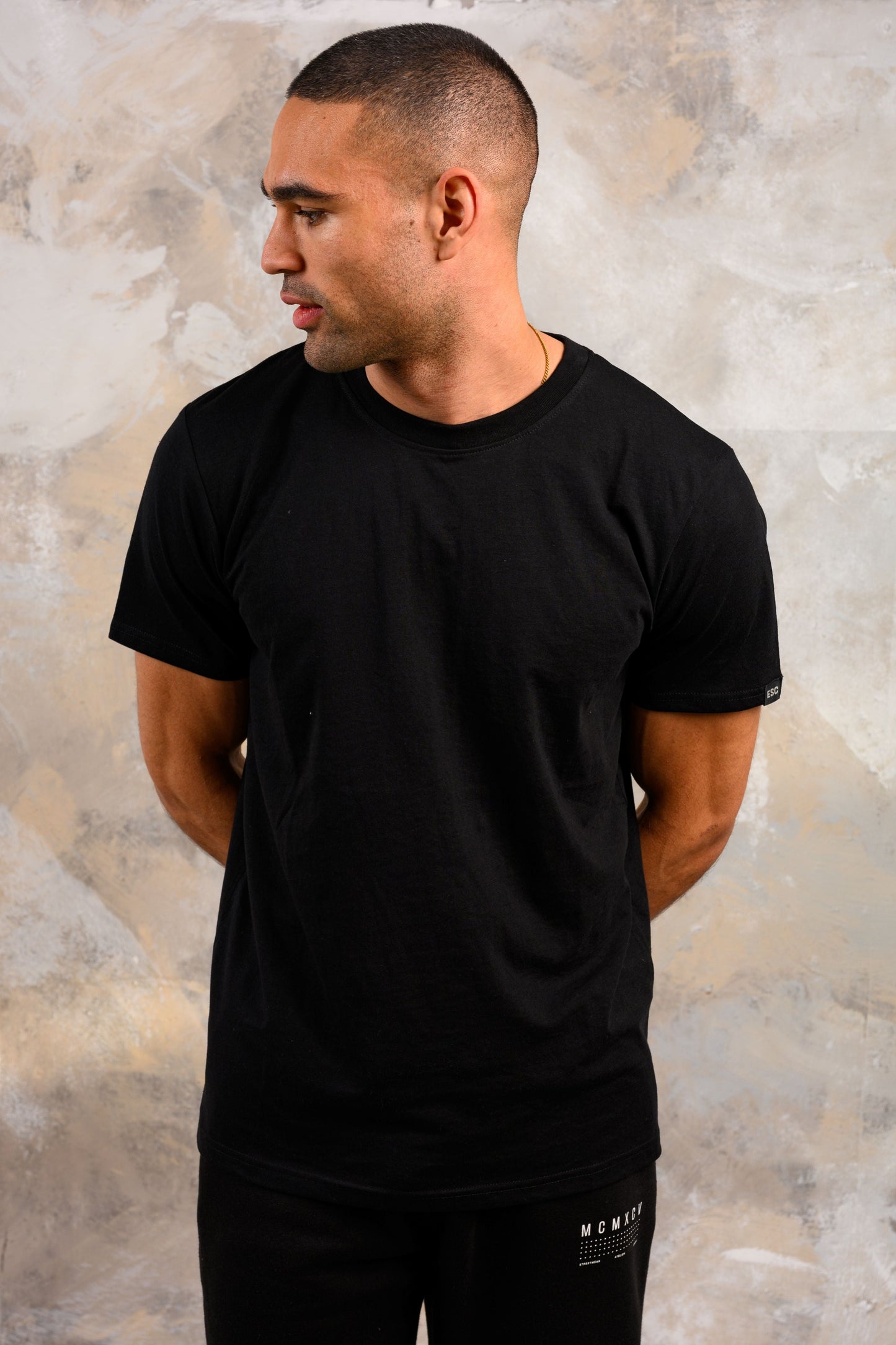 4 PACK T-SHIRT - BLACK