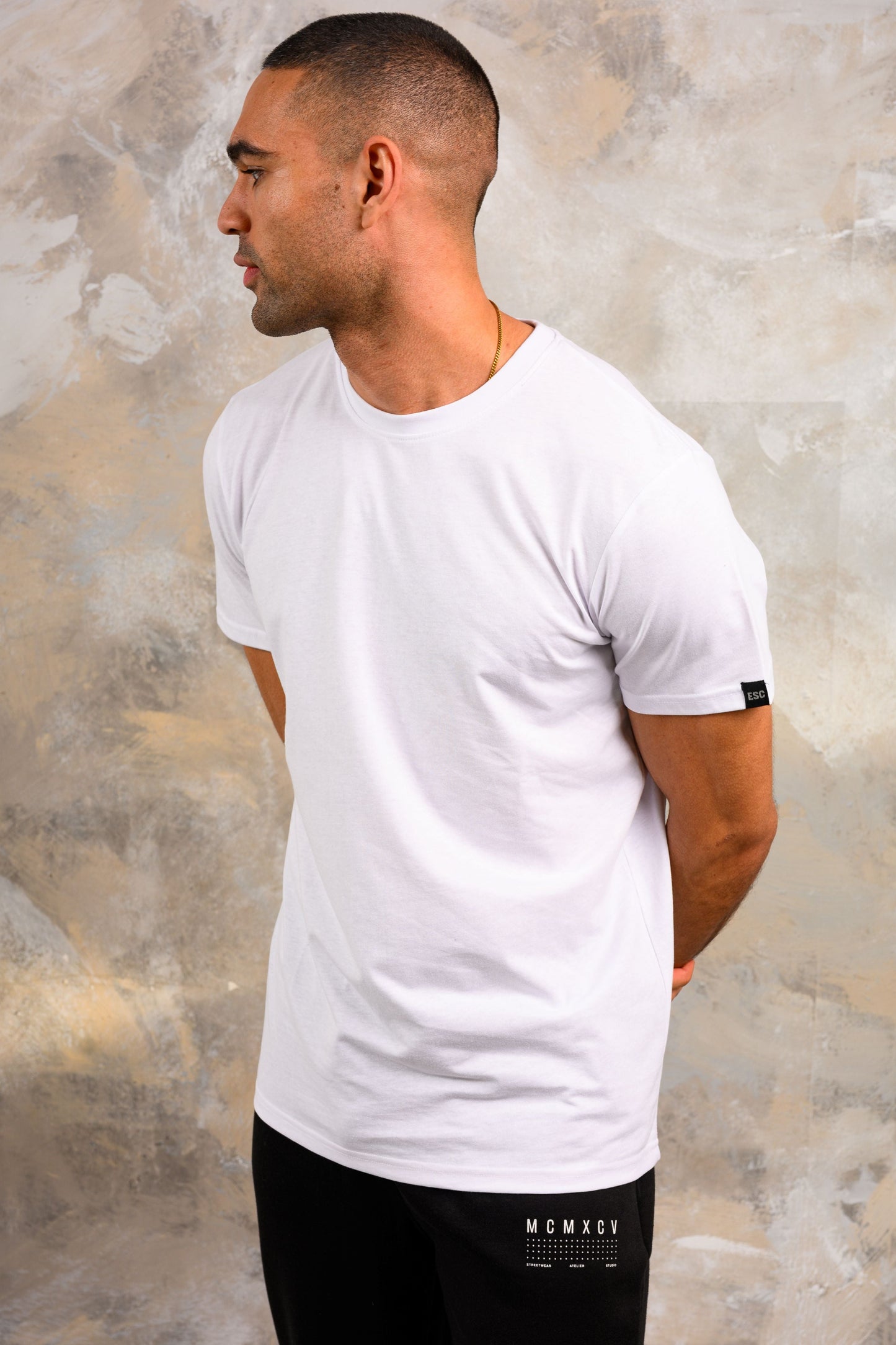 4 PACK T-SHIRT - WHITE/BLACK