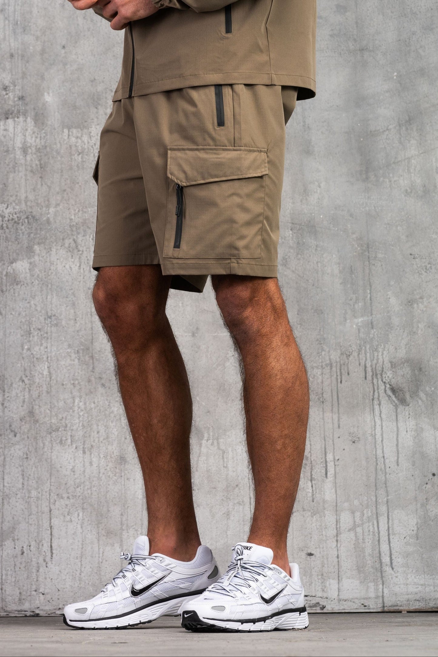 FALCON JACKET & SHORT SET - DK TAUPE