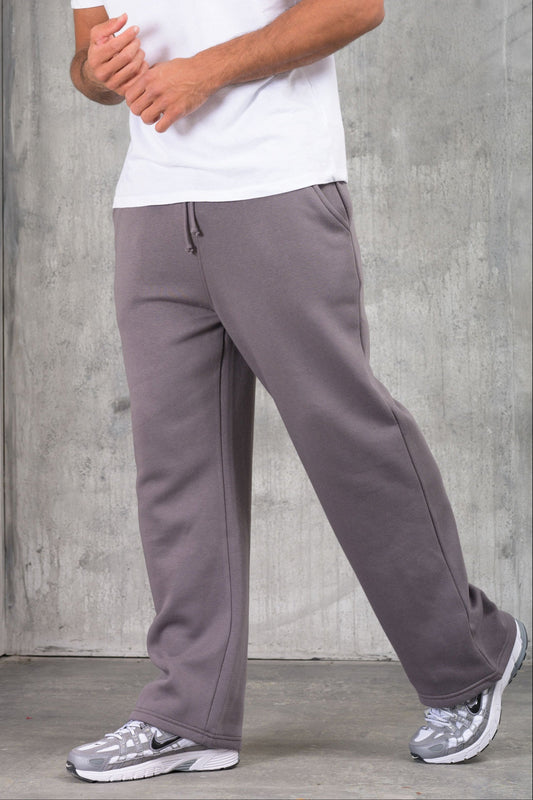 FELIX (UNBRANDED) OPEN HEM JOGGERS - CHARCOAL