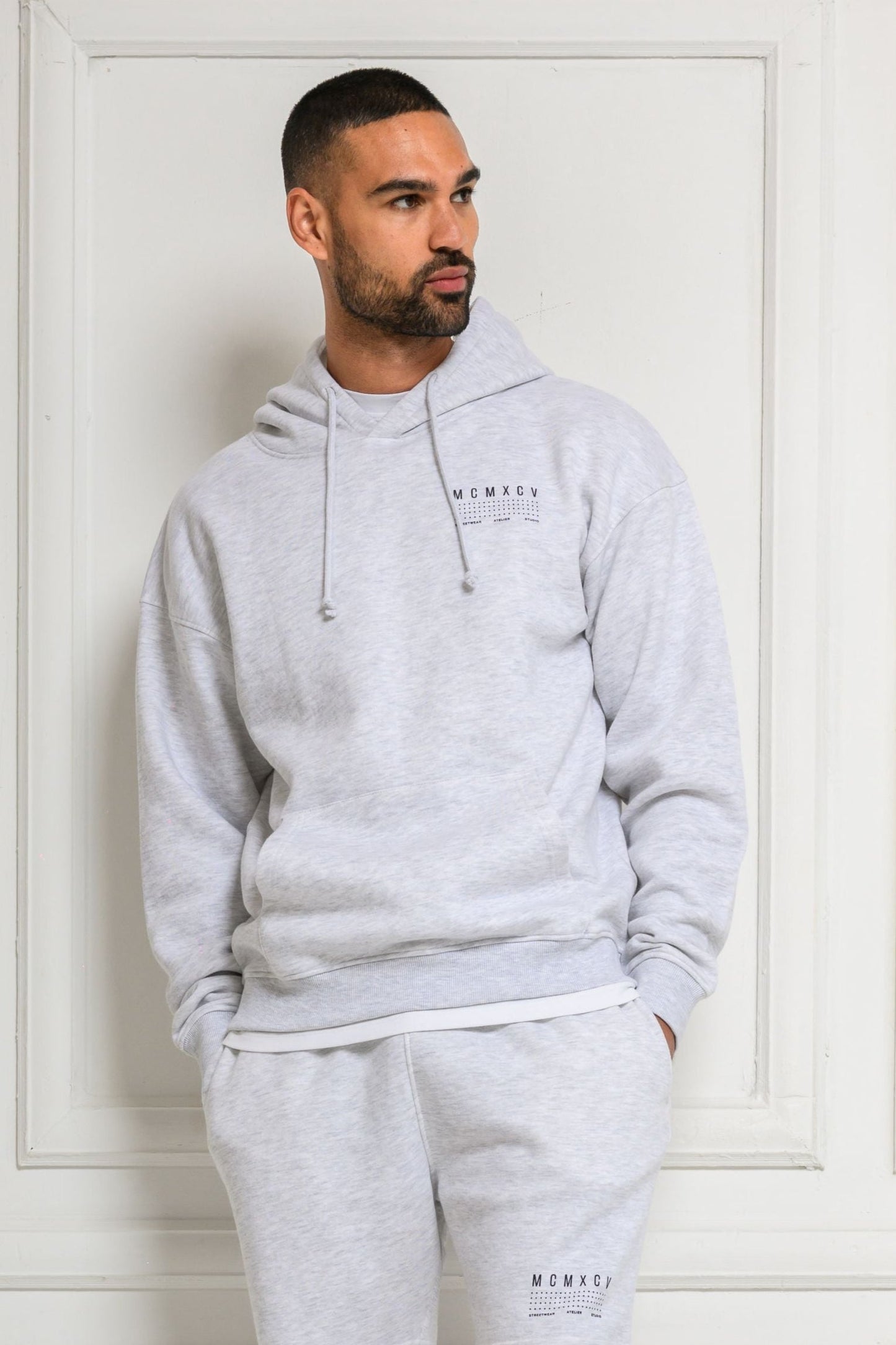 FENTON HOODIE - GREY MARL