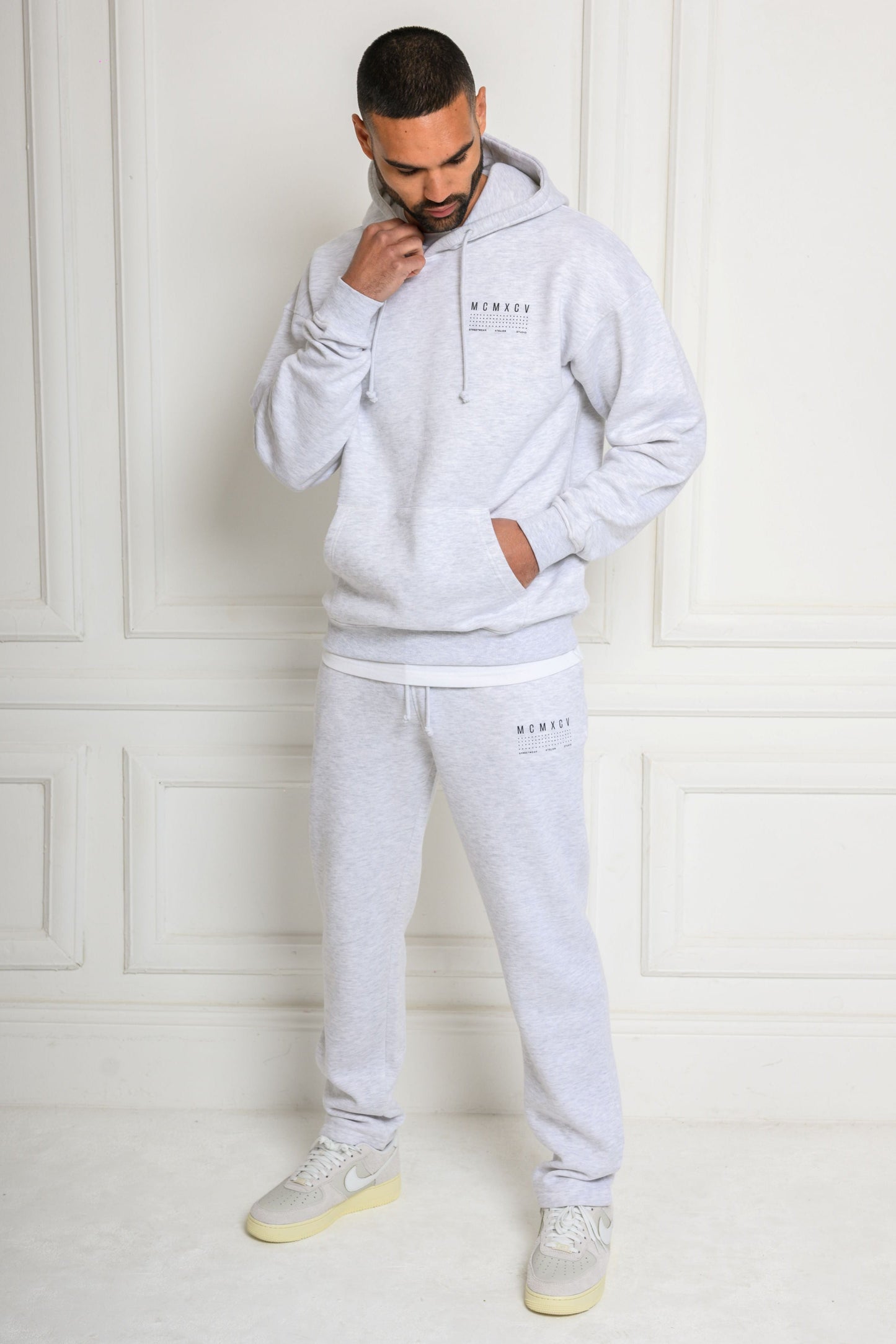 FENTON HOODIE - GREY MARL