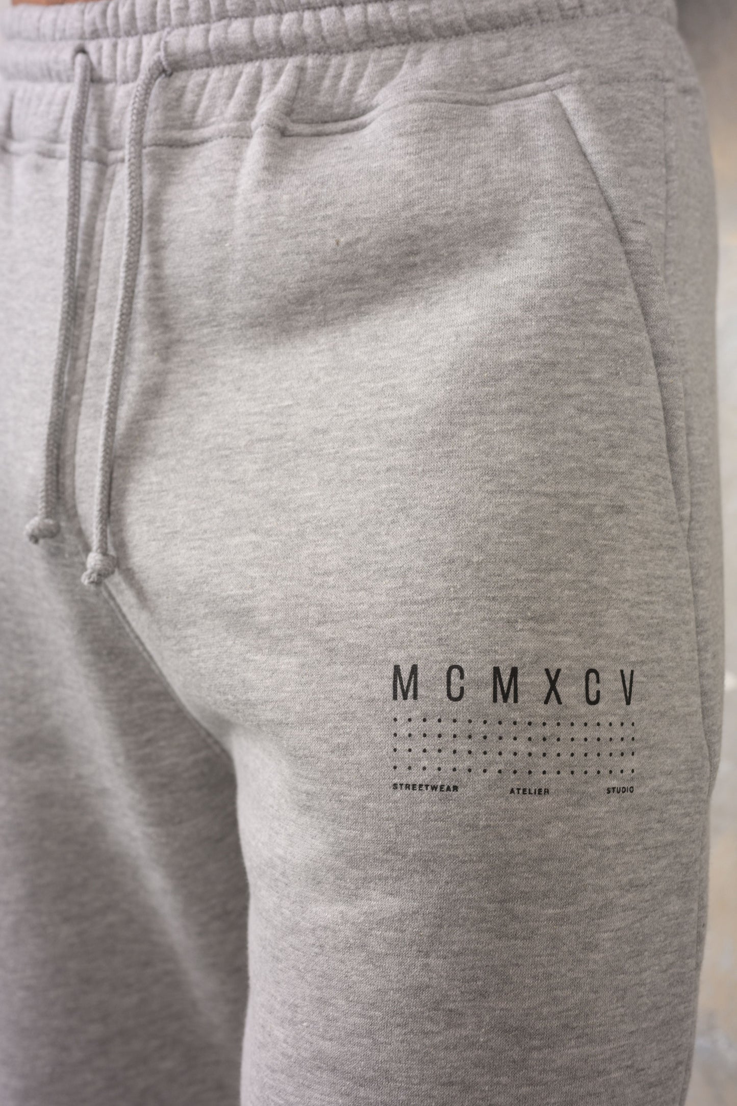 FENTON CUFFED JOGGERS - GREY MARL
