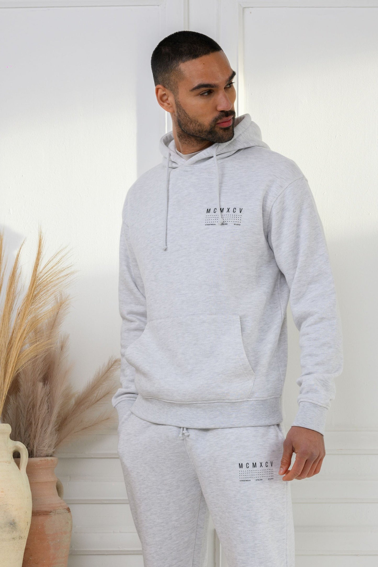FENTON HOODIE - GREY MARL