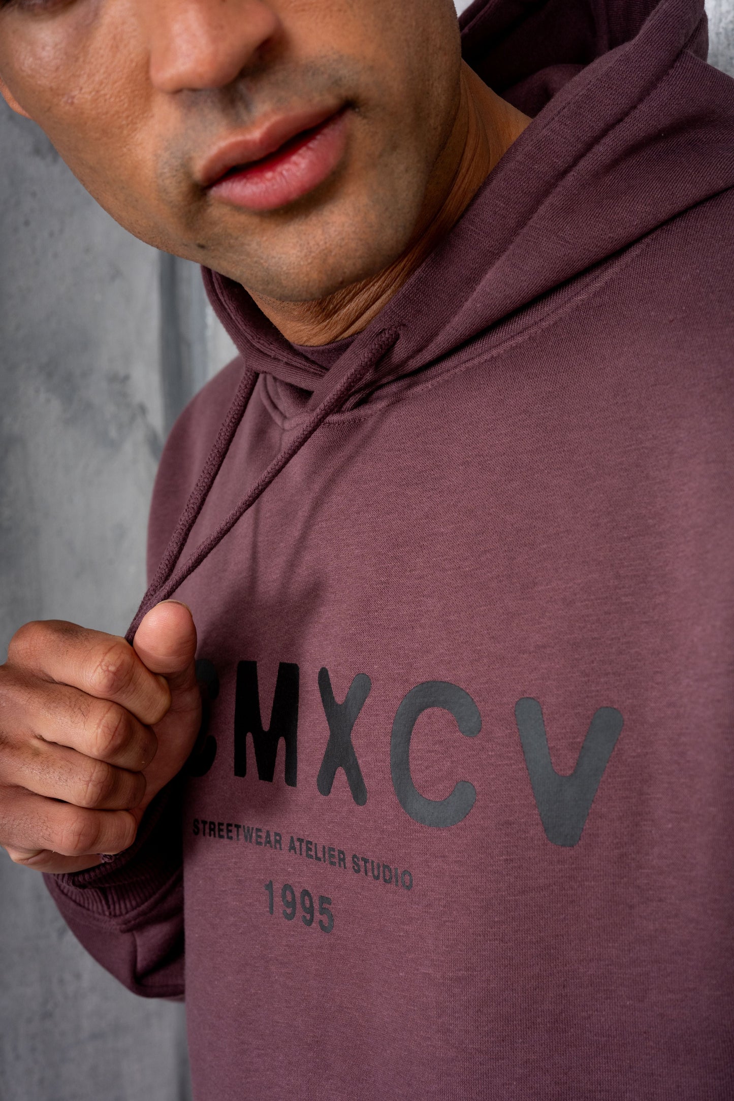 GAMBIT HOODY TEE & SHORT SET - CLARET