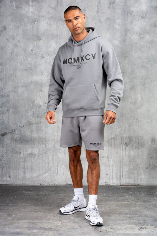 GAMBIT HOODY TEE & SHORT SET - LAVA GREY