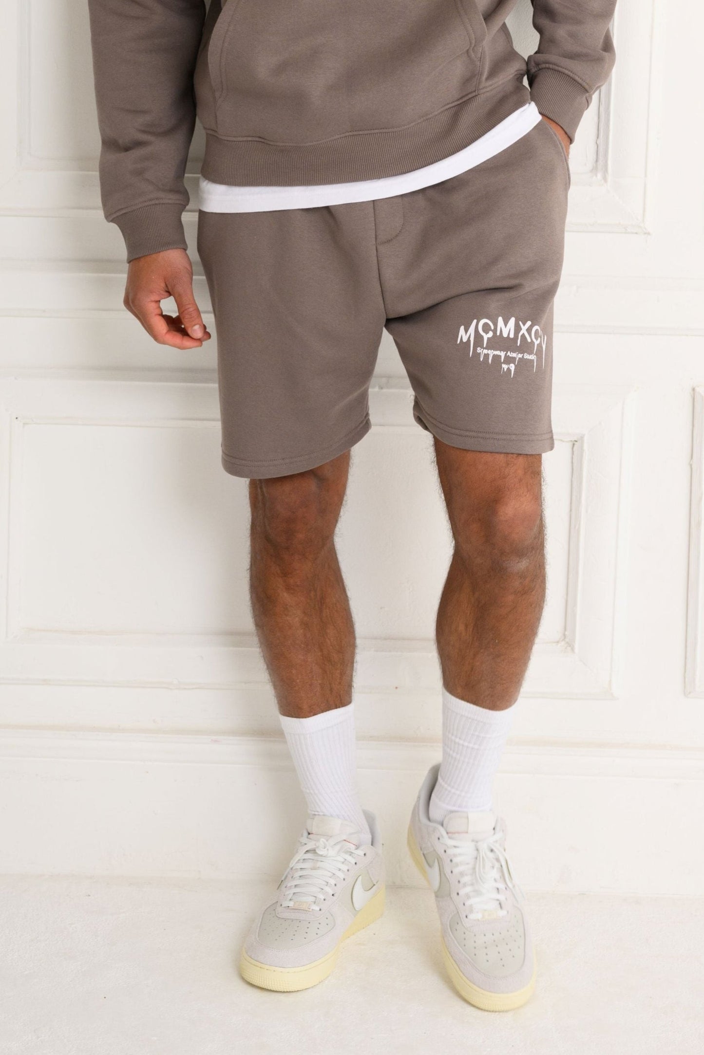 KARSON FLEECE SHORT - CINDER