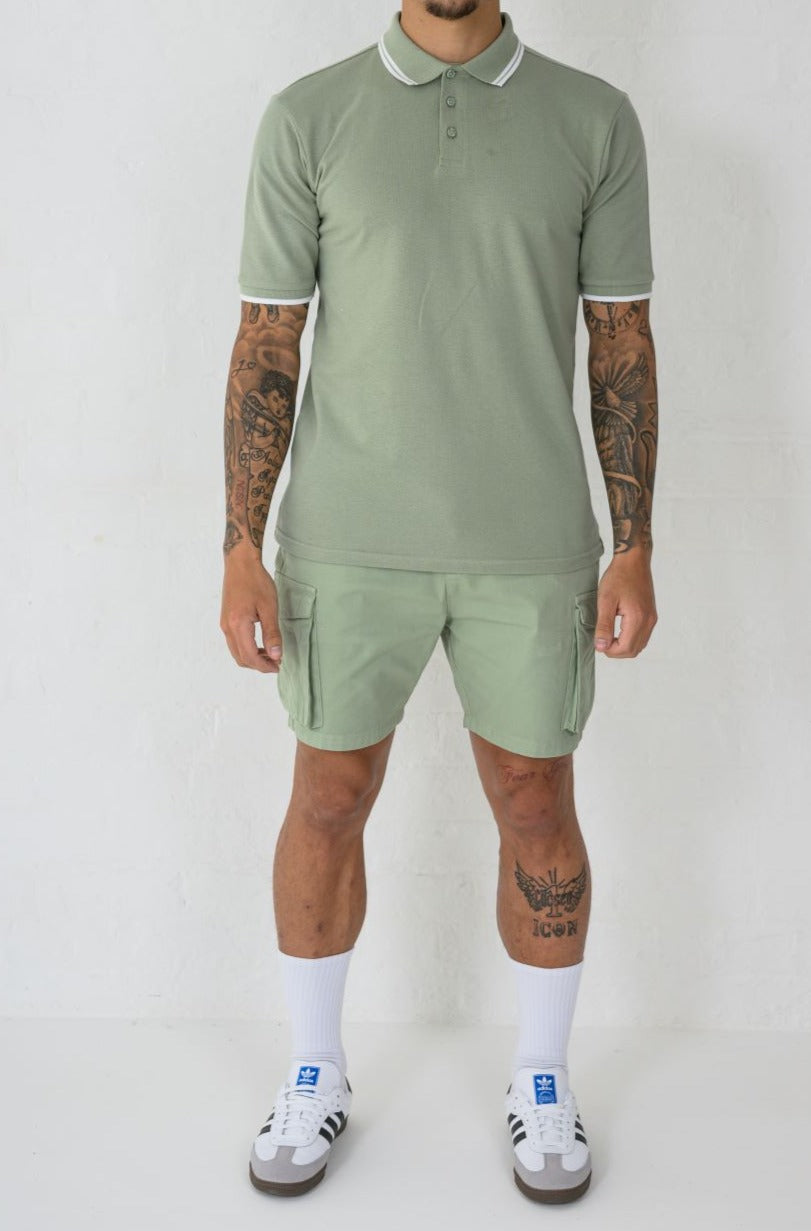 OREGA POLO SHIRT - SAGE