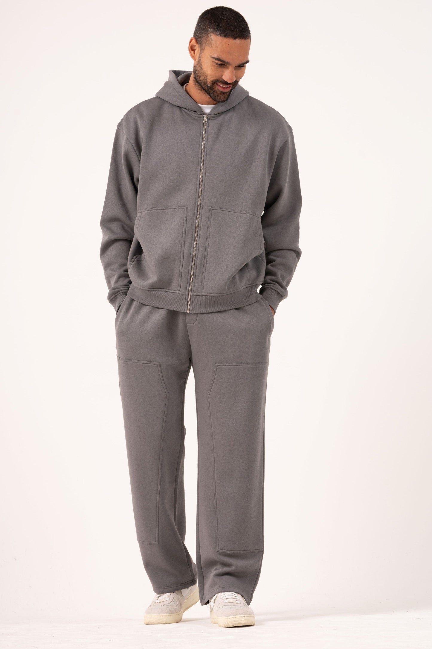 ORION CARPENTER OPEN HEM TRACKSUIT - CHARCOAL