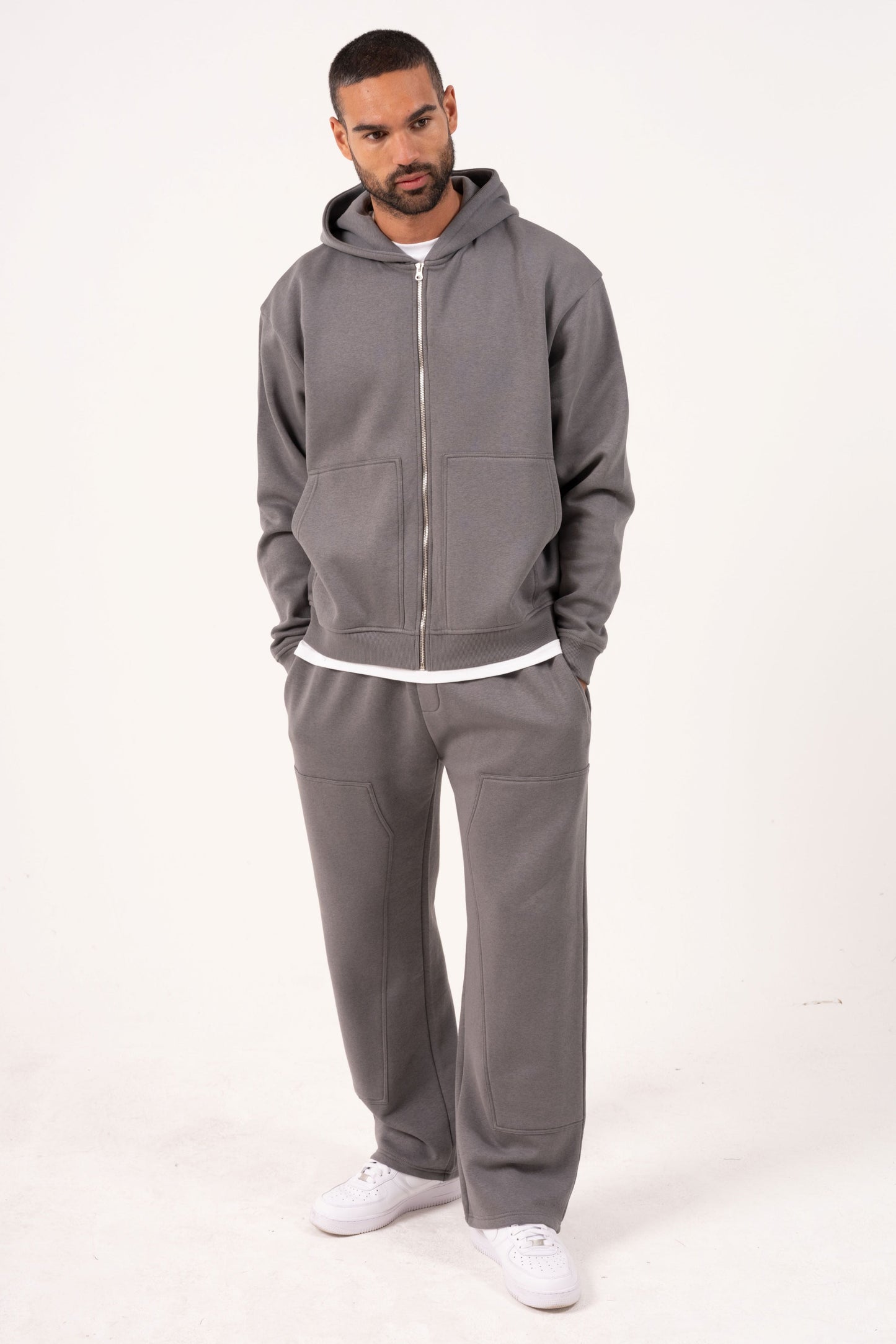 ORION CARPENTER OPEN HEM TRACKSUIT - CHARCOAL