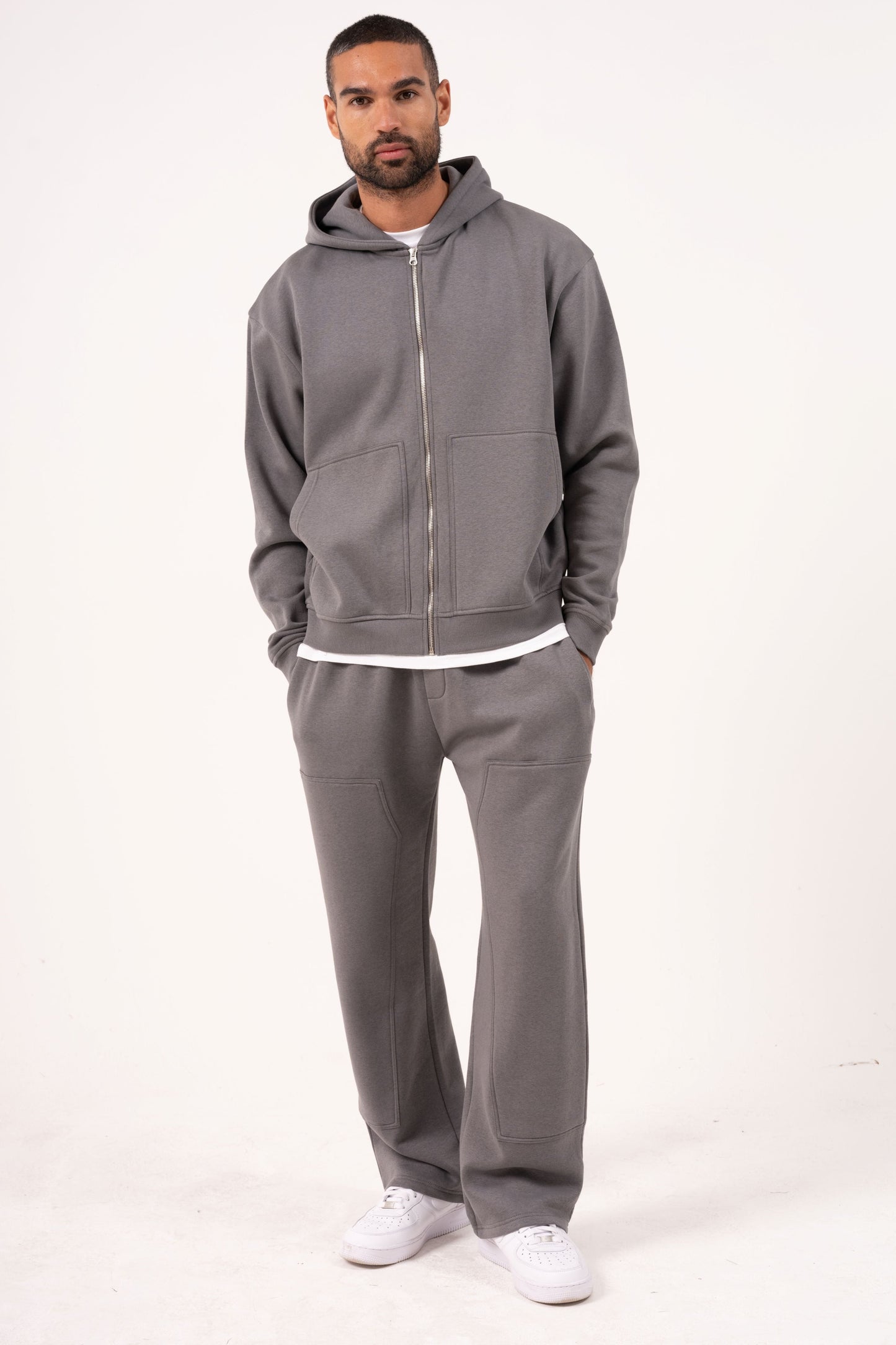 ORION CARPENTER OPEN HEM TRACKSUIT - CHARCOAL
