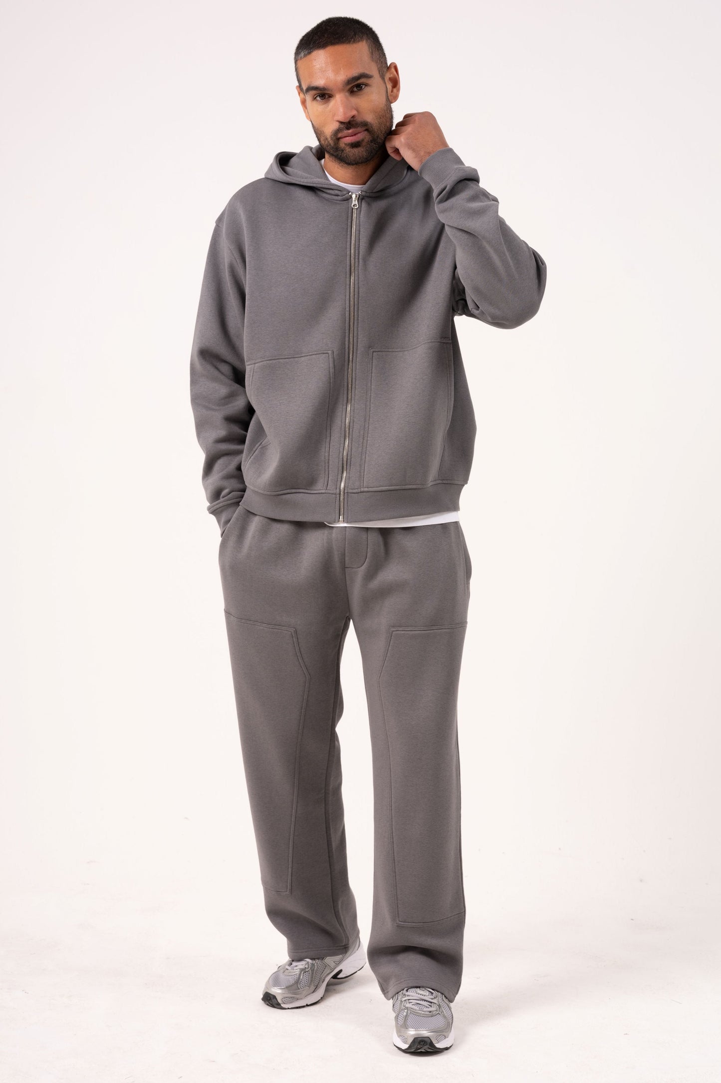 ORION CARPENTER OPEN HEM TRACKSUIT - CHARCOAL