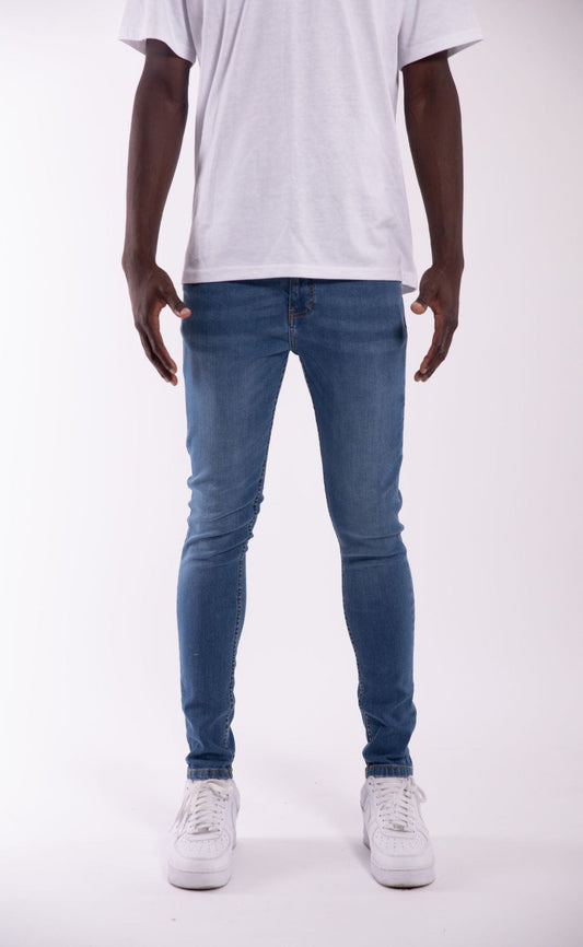 Skinny Fit Jeans - Mid Blue