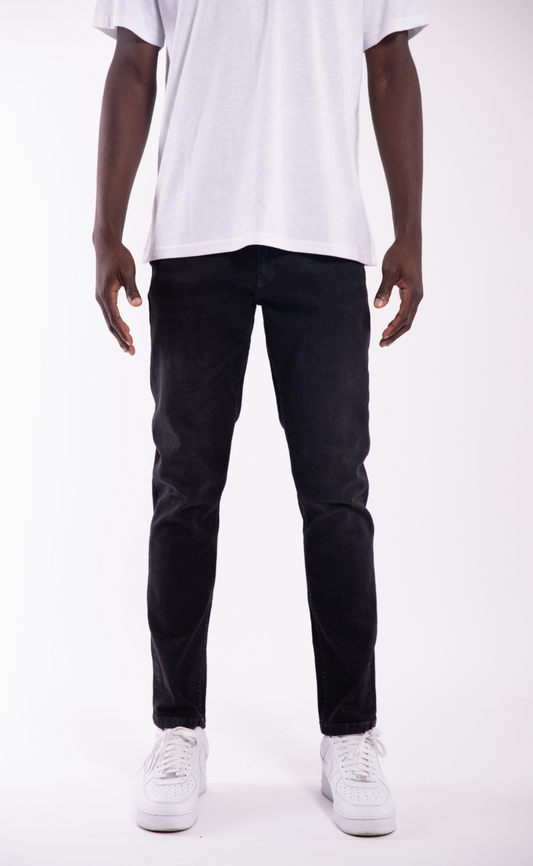 Slim Fit Jeans - Washed Black
