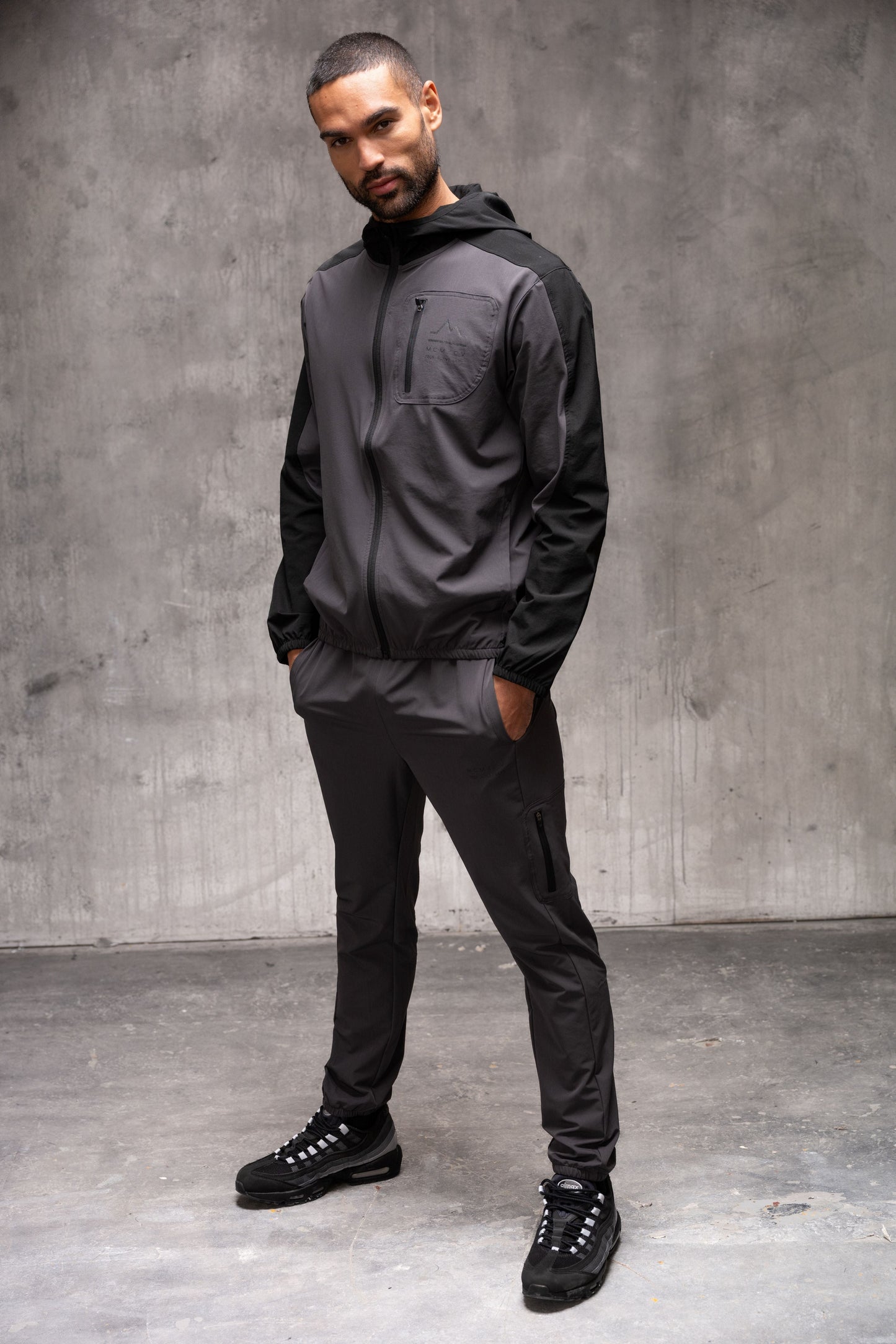STEALTH TECH JACKET & PANT - DK CHARCOAL/BLACK