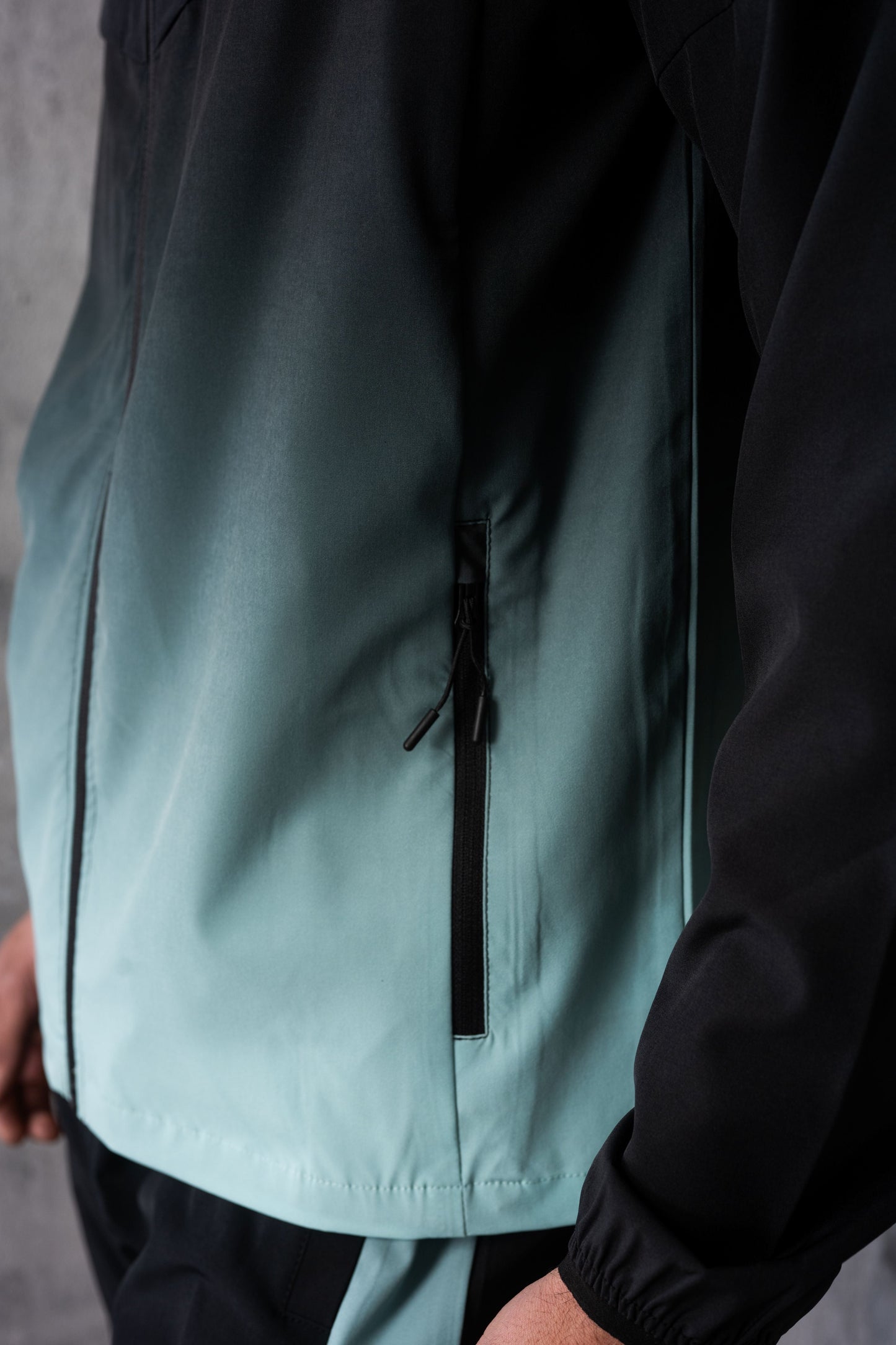 SURGE WINDBREAKER JACKET & SHORT - MINT/BLACK