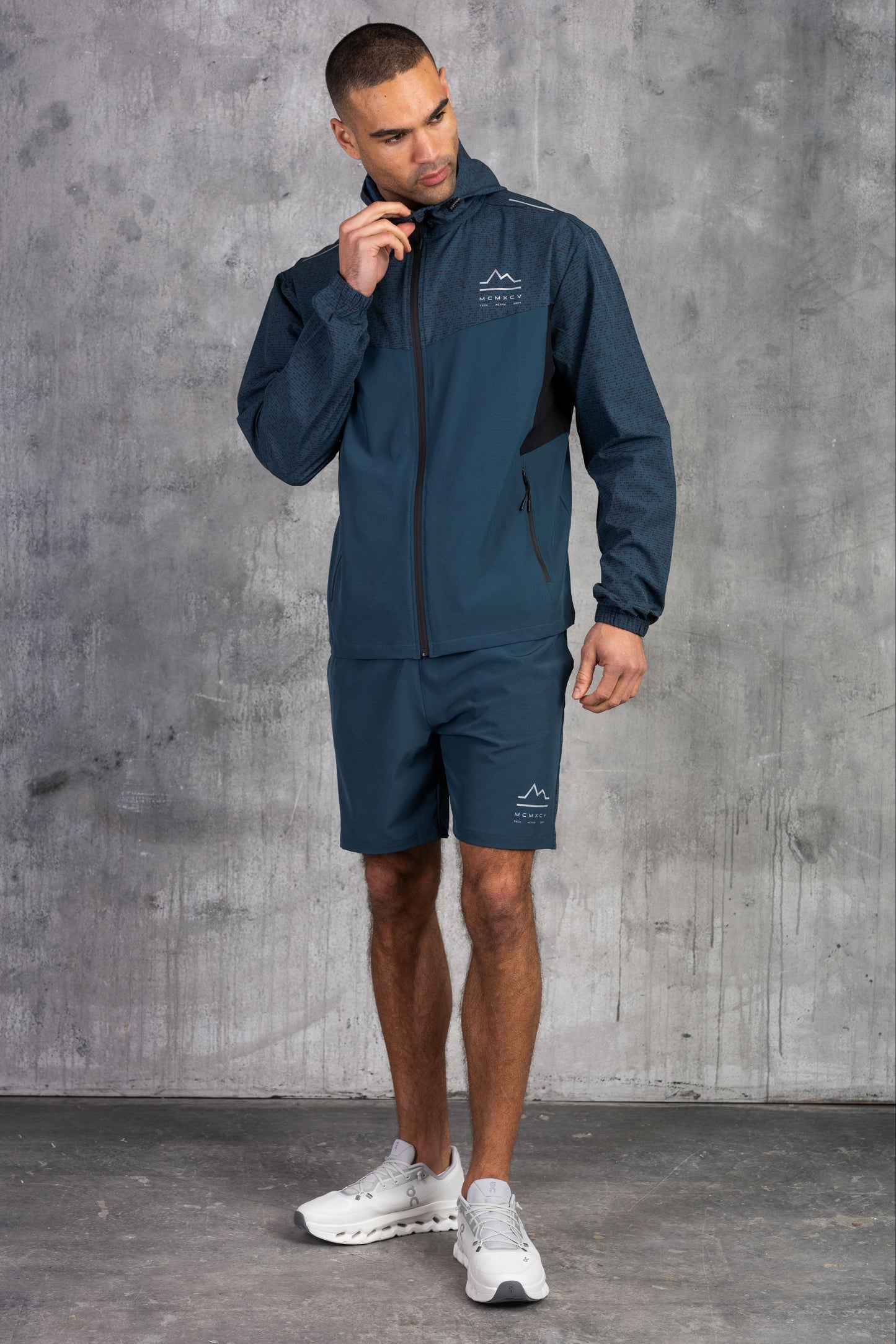 VICTORY WINDBREAKER JACKET & SHORT - DK PETROL