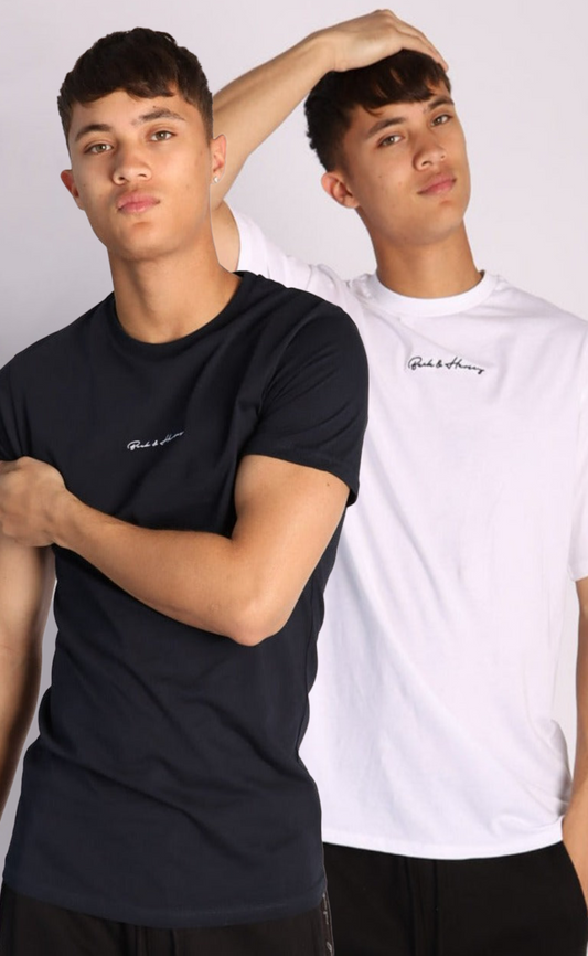 2 Pack GIO T-Shirt Set - Black/White