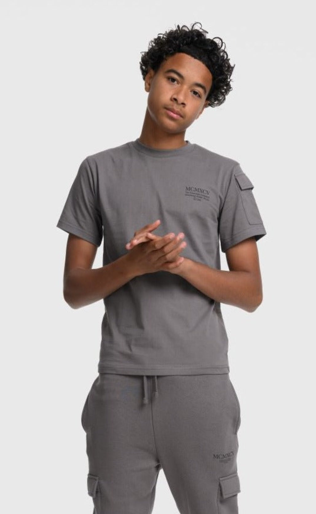 Beck & Hersey INTEGER Boys T-Shirt - Charcoal