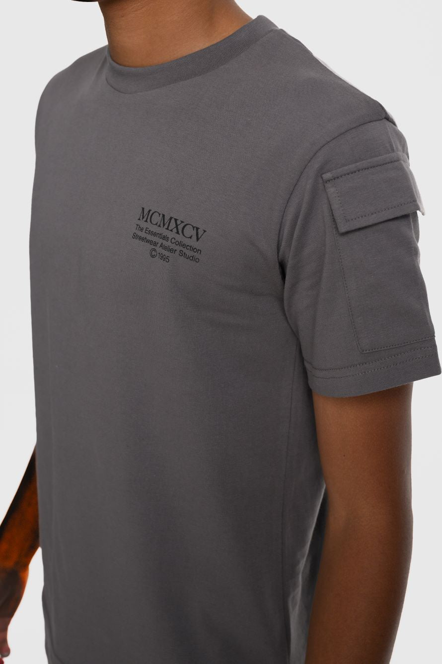 Beck & Hersey INTEGER Boys T-Shirt - Charcoal